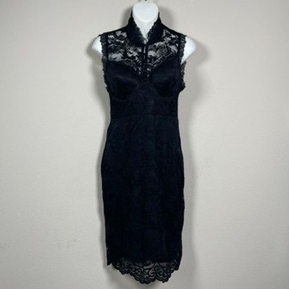 Killstar Carpe Noctem Dress Whimsigoth Victorian XS Black Lace Witchy Gothic
